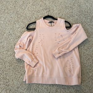 Cold shoulder sweatshirt